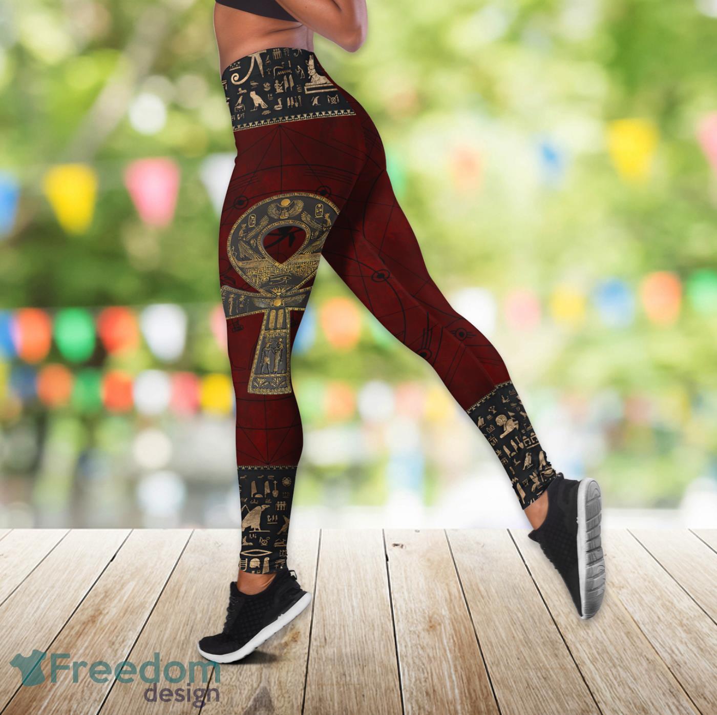 Anubis Ancient Legging And Hollow Tank Top Gift For Women Product Photo 3 Anubis Ancient Legging And Hollow Tank Top Gift For Women Product Photo 3