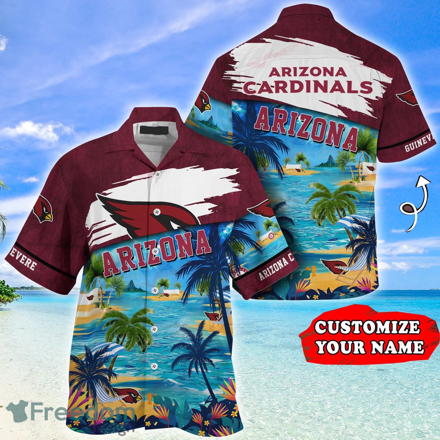 Arizona Cardinals NFL Football Custom Name Hawaiian Shirt Unique