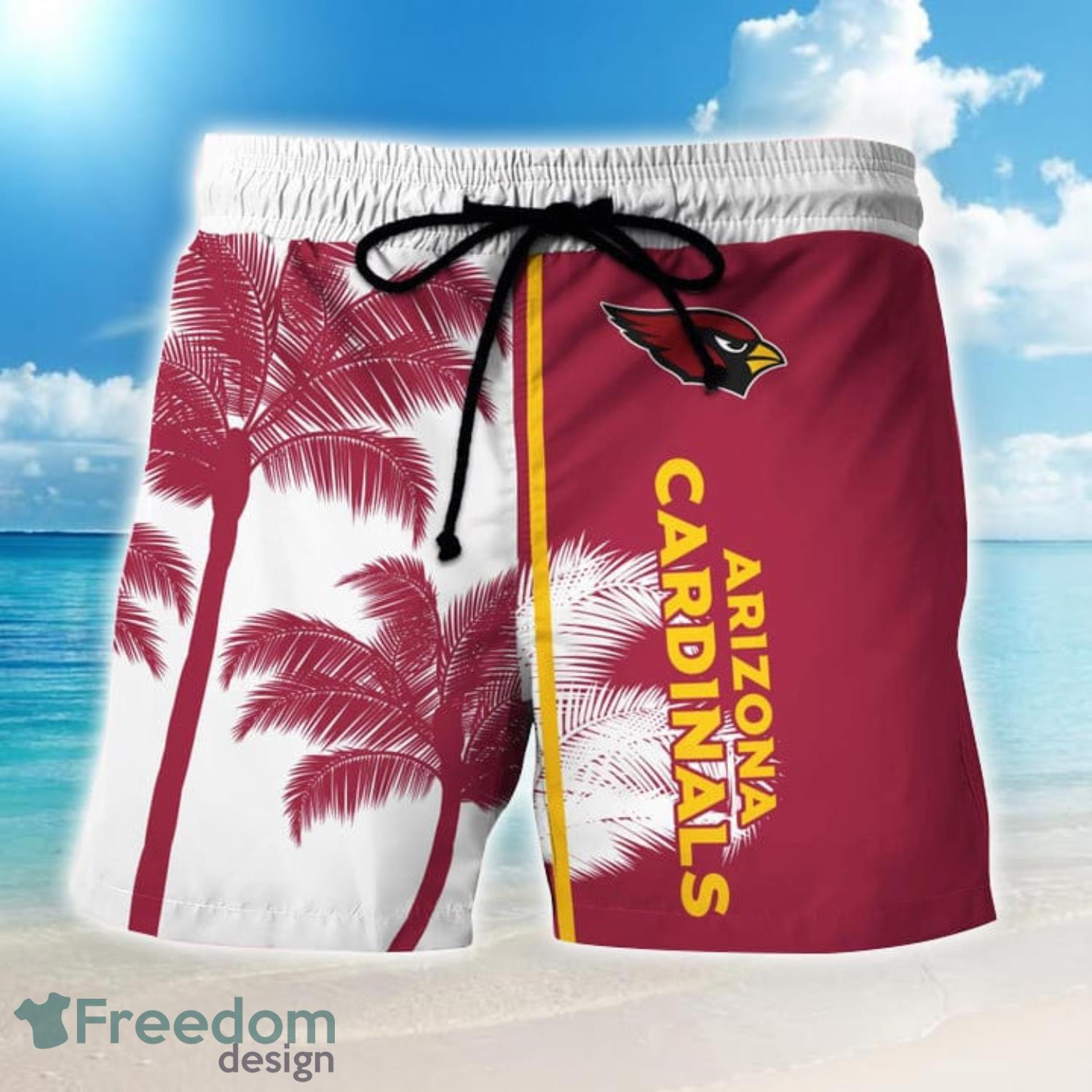 Arizona Cardinals NFL Tropical Pattern Hawaiian Shirt Custom Name