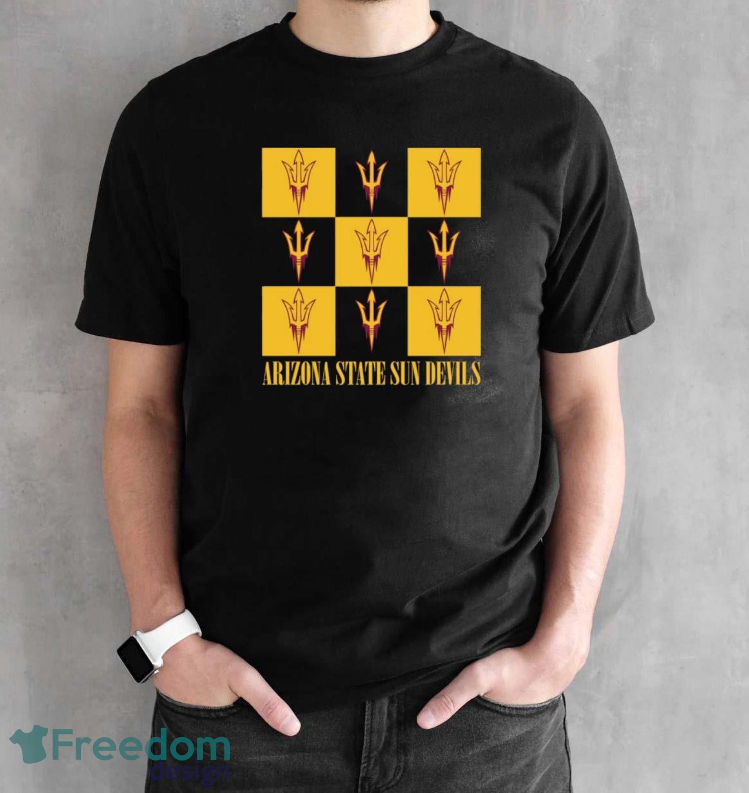 Arizona State Sun Devils chessboard logo 2023 shirt - Black Unisex T-Shirt