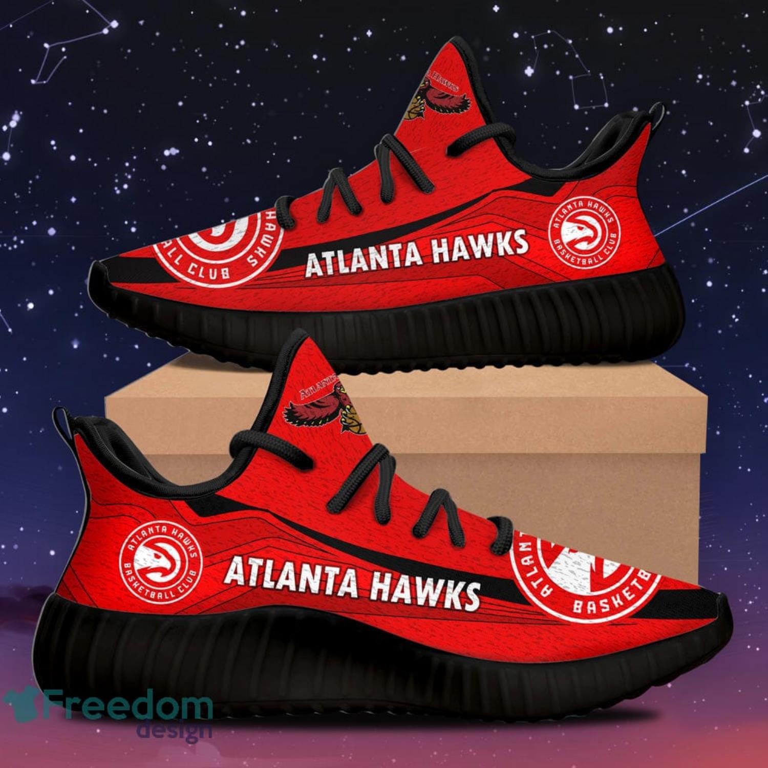 Atlanta Hawks Fashion Cool Sports Running Sneakers Yeezy Shoes Product Photo 1