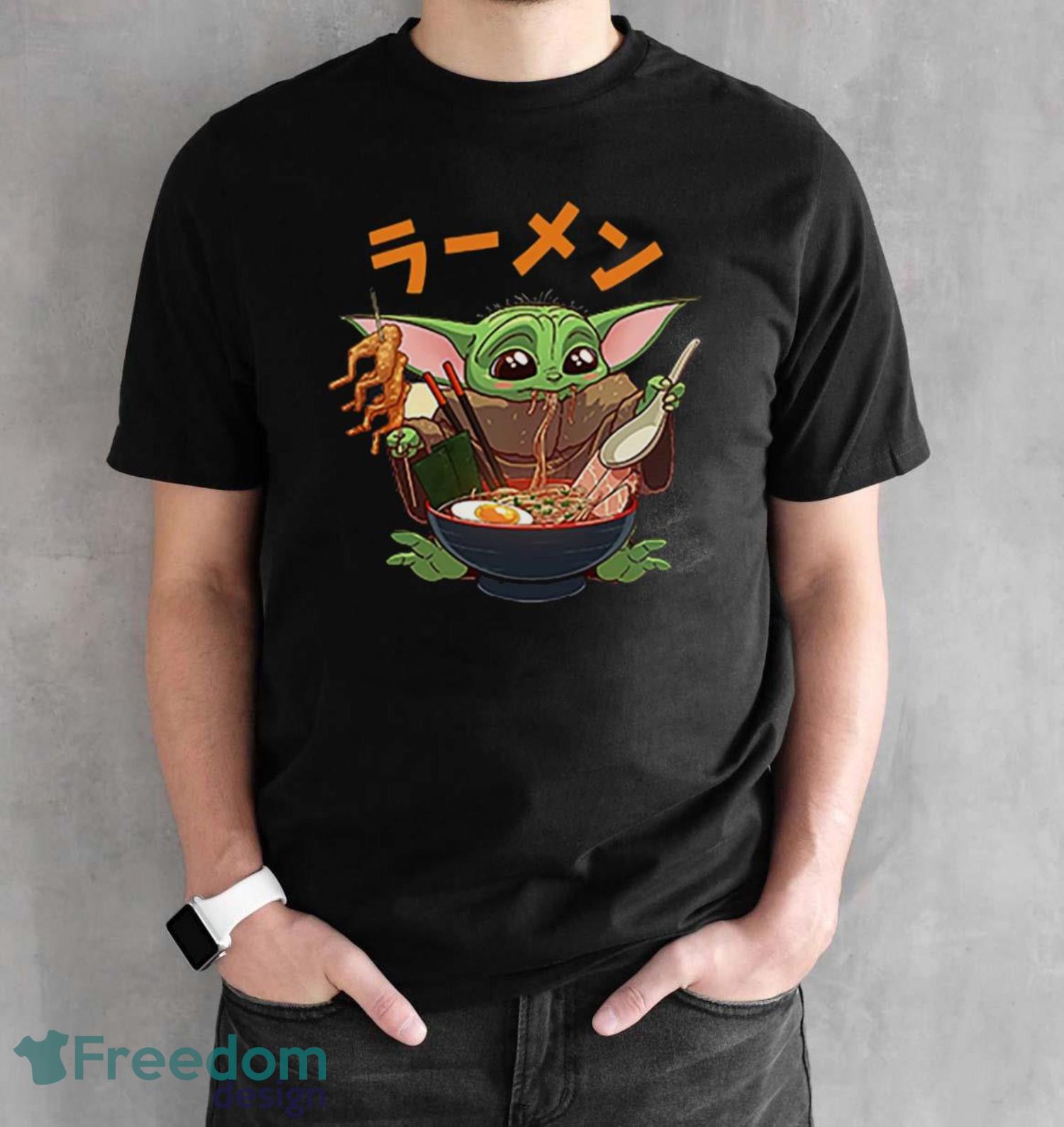 Baby Yoda Eating Ramen Shirt - Black Unisex T-Shirt Baby Yoda Eating Ramen Shirt - Black Unisex T-Shirt