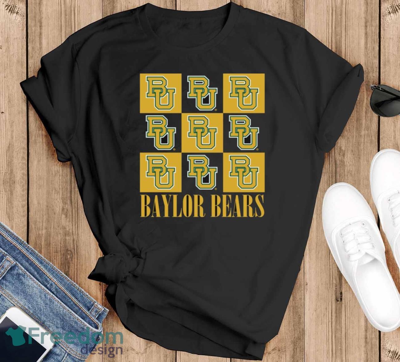 Baylor Bears chessboard logo 2023 shirt - Black T-Shirt