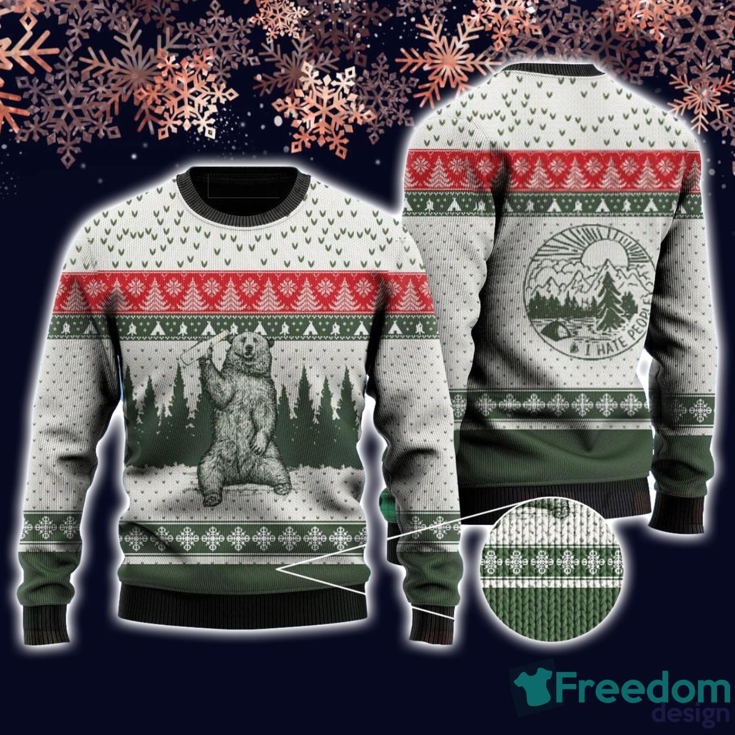 Chicago Bears Ugly Sweater Chicago Bears Vintage Personalized 3D Ugly  Christmas Sweater Presents Christmas For Men And Women - Freedomdesign