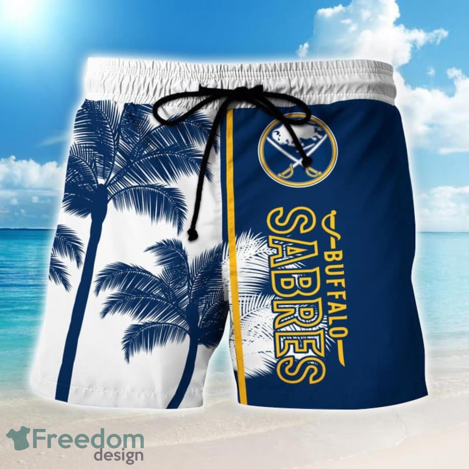 NHL Buffalo Sabres Coconut Pattern Hawaiian Shirt - Freedomdesign