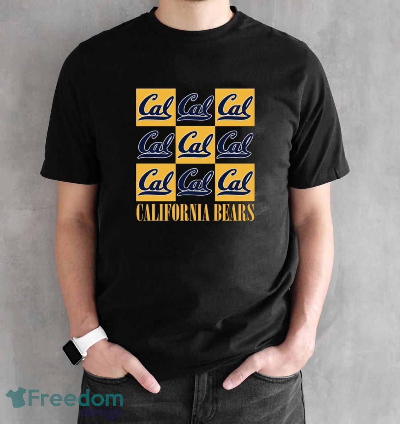 Cal Bears chessboard logo 2023 shirt - Black Unisex T-Shirt