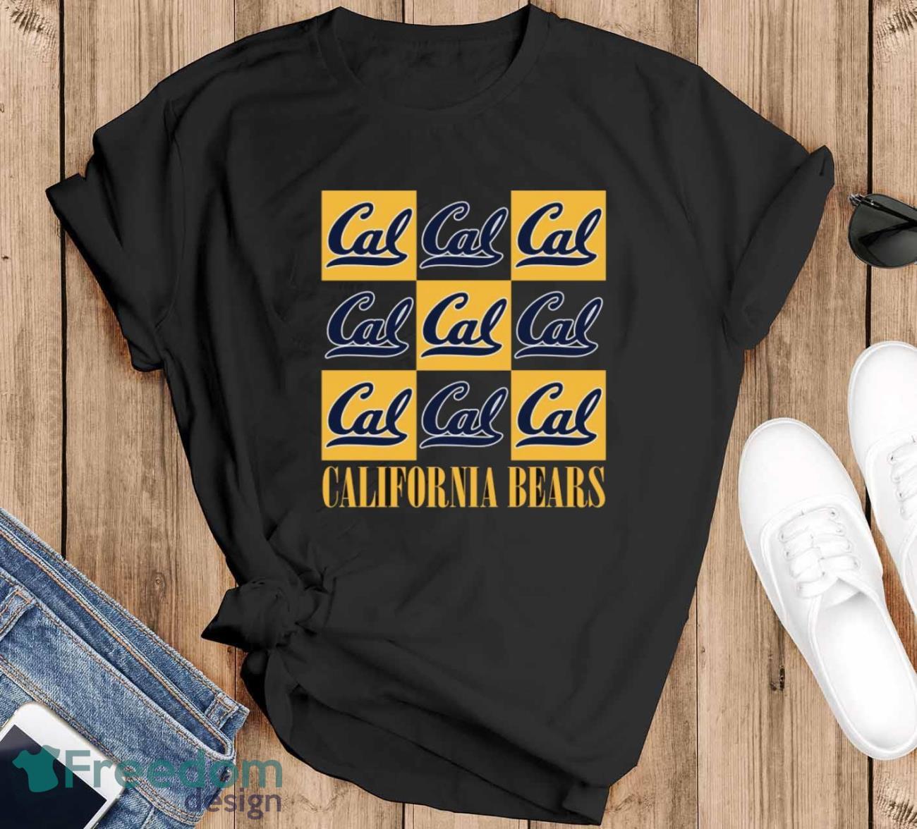 Cal Bears chessboard logo 2023 shirt - Black T-Shirt