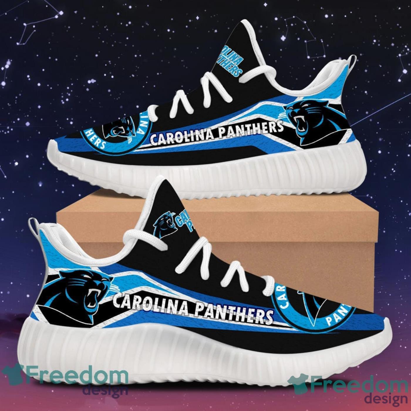 Carolina Panthers Custom Shoes Sport Sneakers Yeezy Boost in 2023