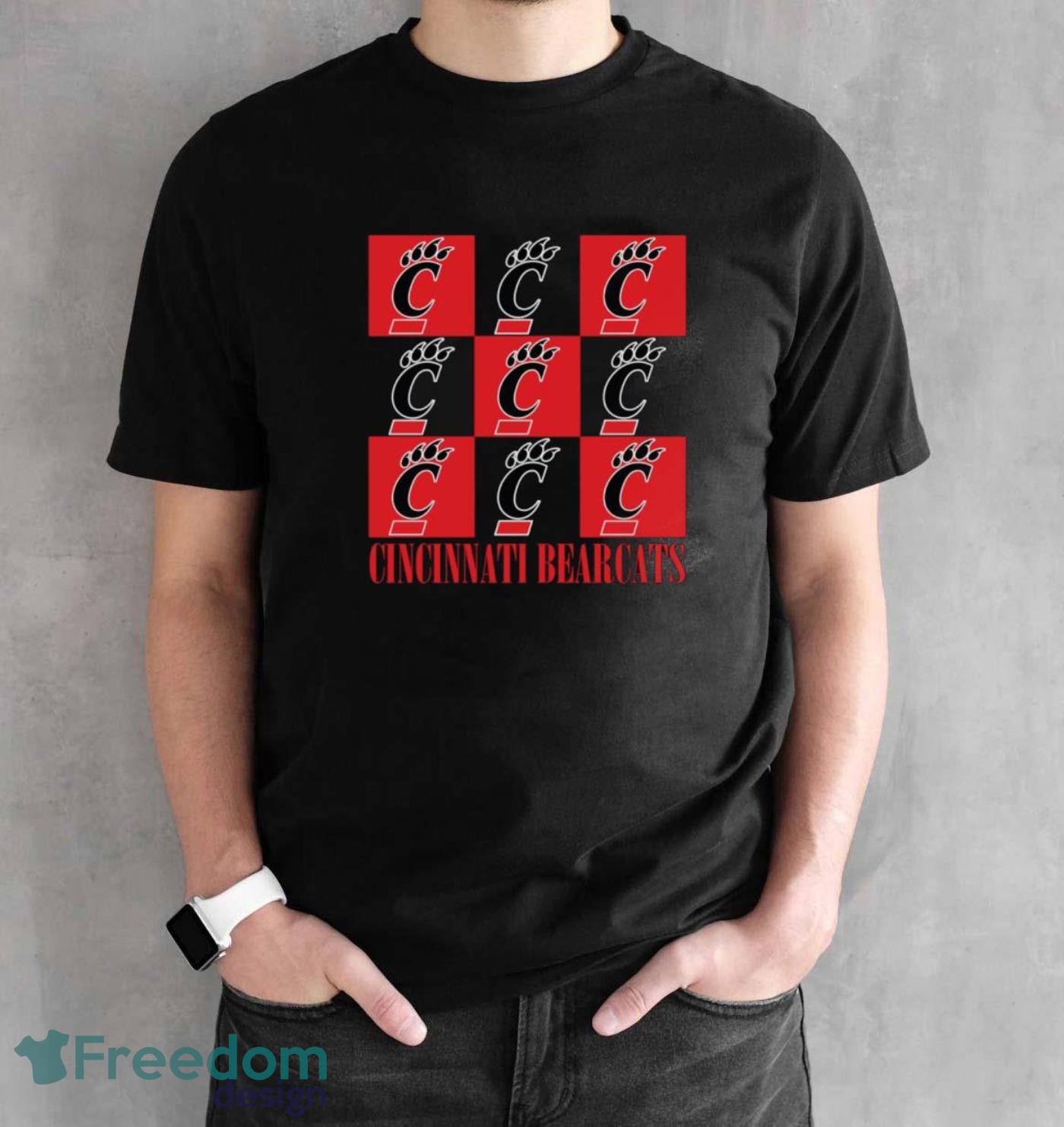 Cincinnati Bearcats chessboard logo 2023 shirt - Black Unisex T-Shirt