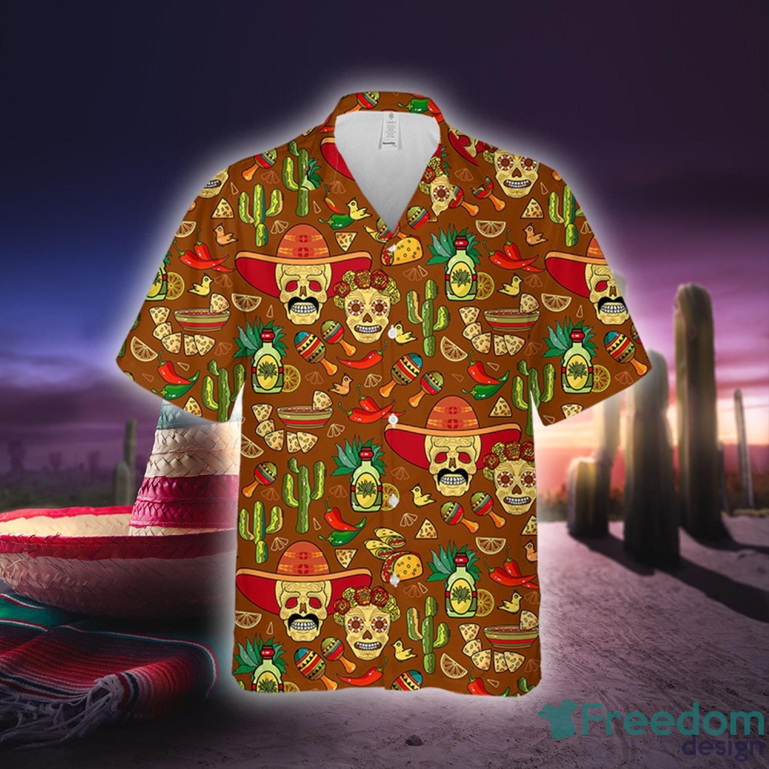 Day Of The Dead Sugar Skull All Over Printed Hawaiian Shirt - Hot Sale 2023