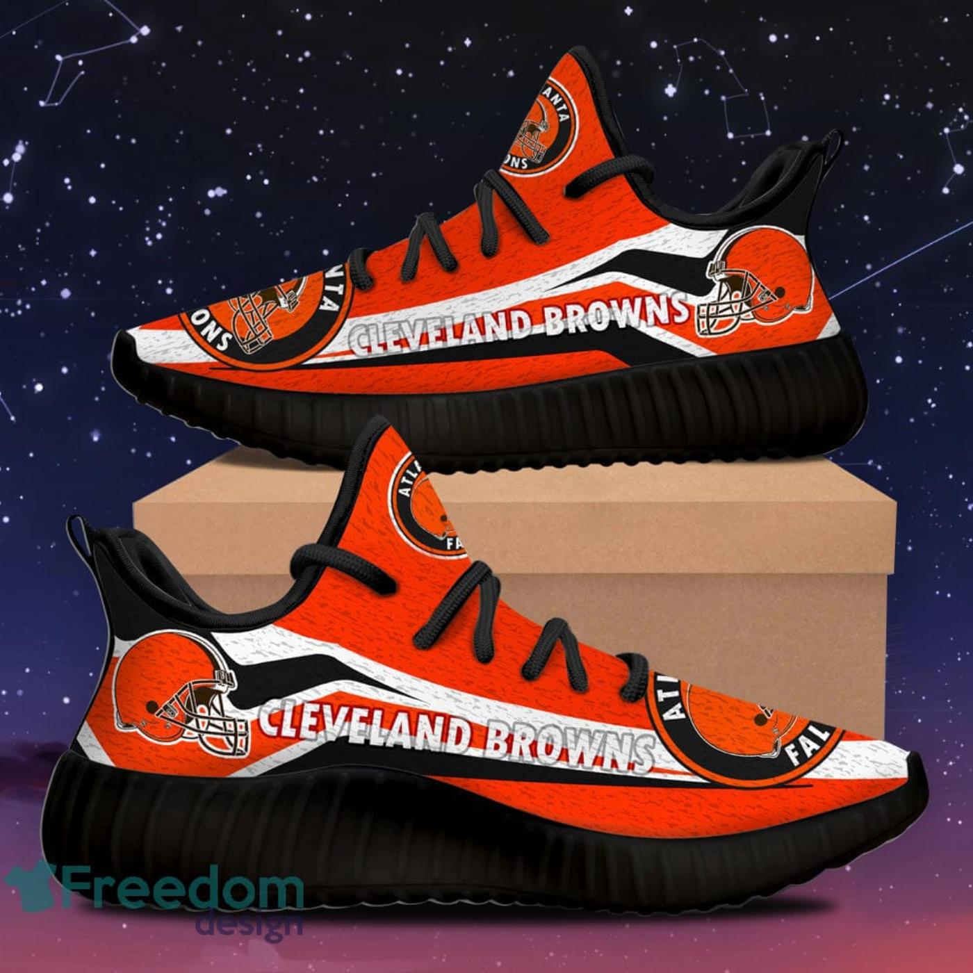 Cleveland Browns Shoes Customize Sneakers Yeezy Shoes for women