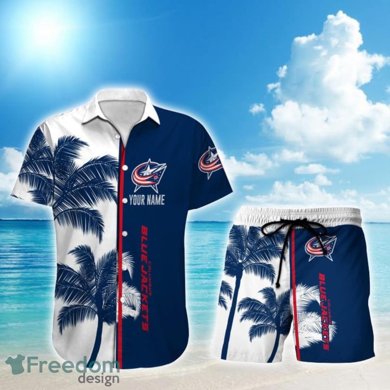 Hawaii Shirt Dodgers Blue Hawaiian Shirt And Shorts Best Beach Summer Sets  - Freedomdesign