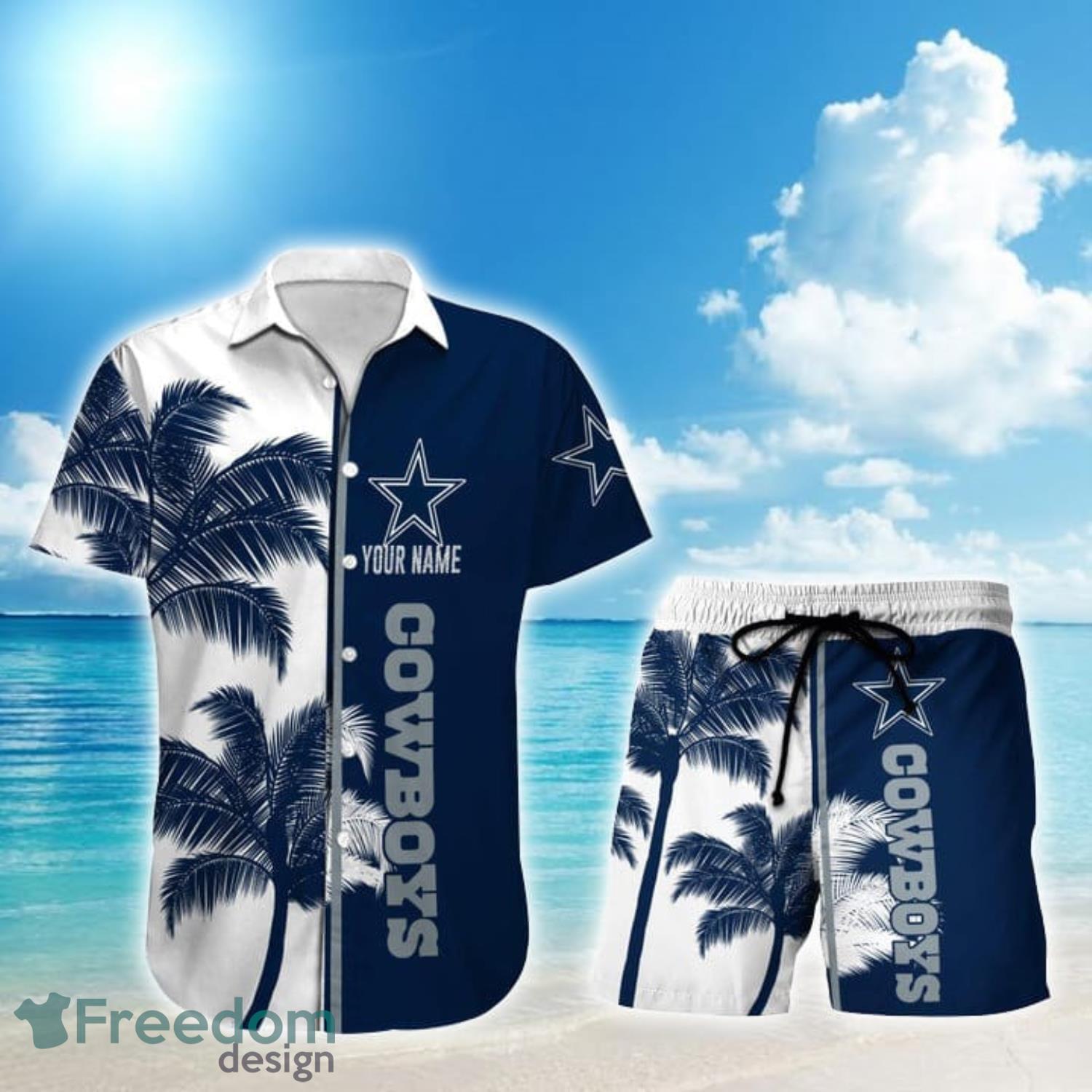 Dallas Cowboys Hawaiian Shirt Island Pattern Best Beach Gift