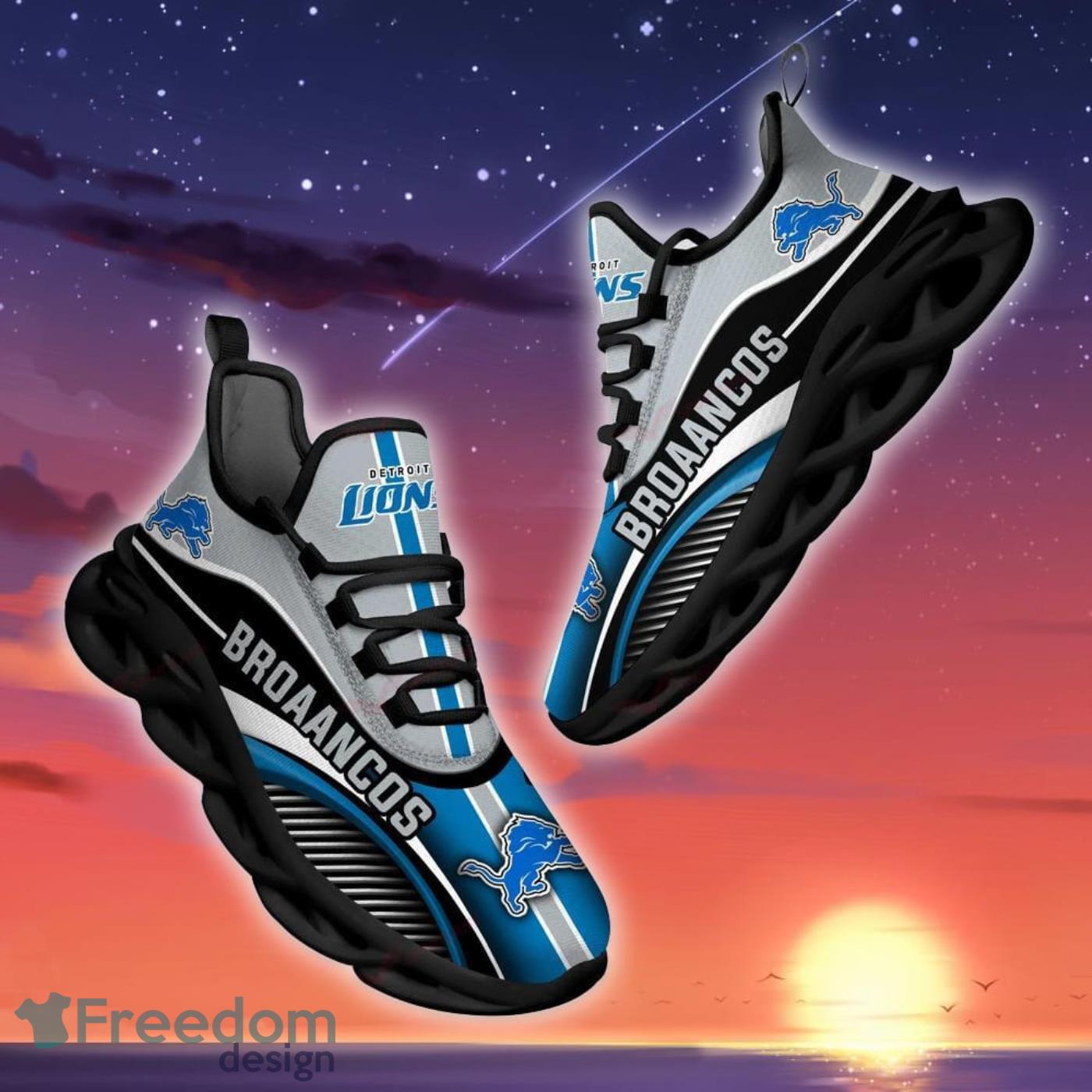 Detroit Lions Designed Sneakers