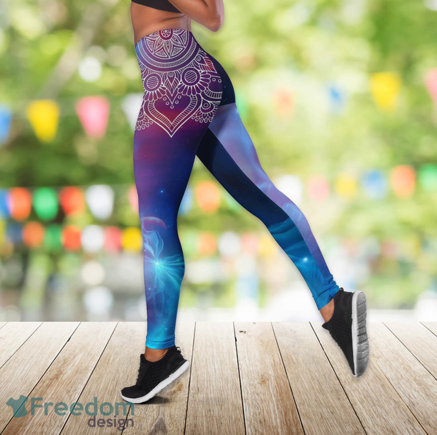 Dragon Galaxy Legging And Hollow Tank Top Gift For Women Product Photo 2