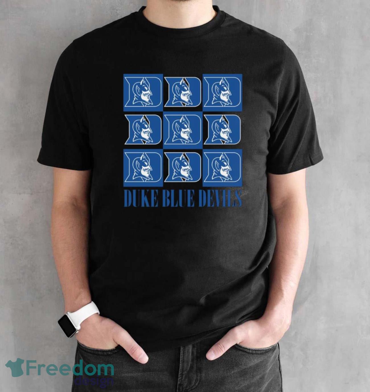 Duke Blue Devils chessboard logo 2023 shirt - Black Unisex T-Shirt