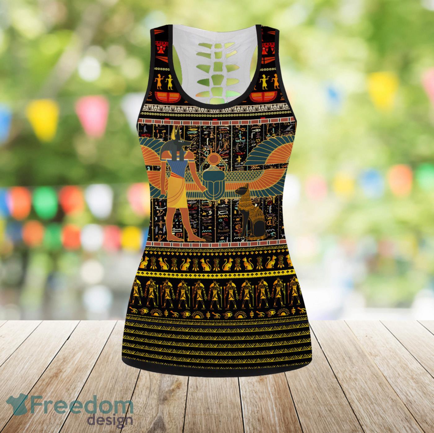 Egypt Pride Legging And Hollow Tank Top Gift For Women Product Photo 3 Egypt Pride Legging And Hollow Tank Top Gift For Women Product Photo 3