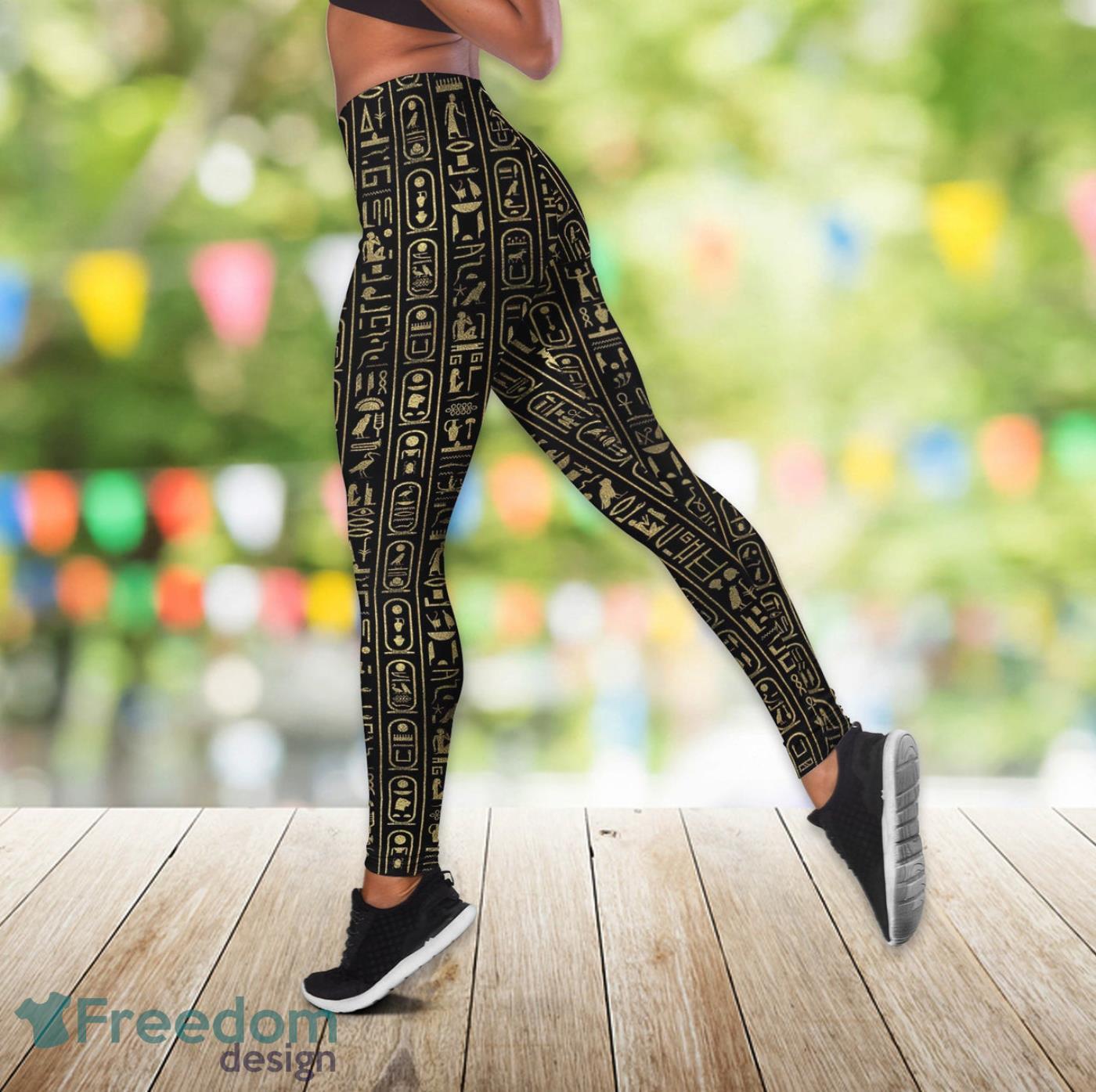 Egyptian Eye Of Horus Legging And Hollow Tank Top Gift For Women Product Photo 3 Egyptian Eye Of Horus Legging And Hollow Tank Top Gift For Women Product Photo 3