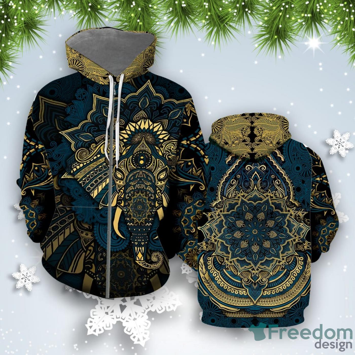 Fenrir Viking Wolf And Moon All Over Print 3D Hoodie Special Gift Product Photo 2