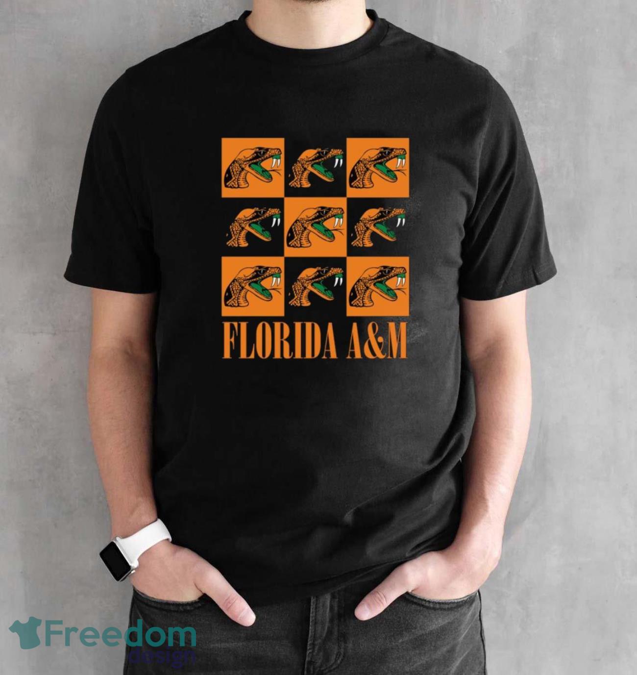 Florida A&M Rattlers chessboard logo 2023 shirt - Black Unisex T-Shirt
