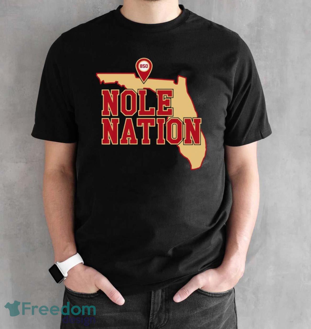Florida State Seminoles Spear Nole Nation State 2023 shirt - Black Unisex T-Shirt