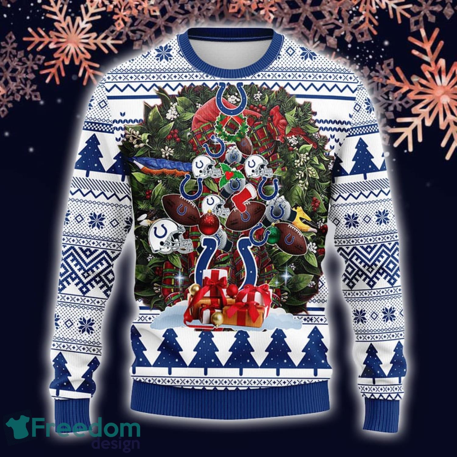 NFL Fans Indianapolis Colts Grateful Dead Logo Ugly Christmas Sweater For  Men And Women - Freedomdesign