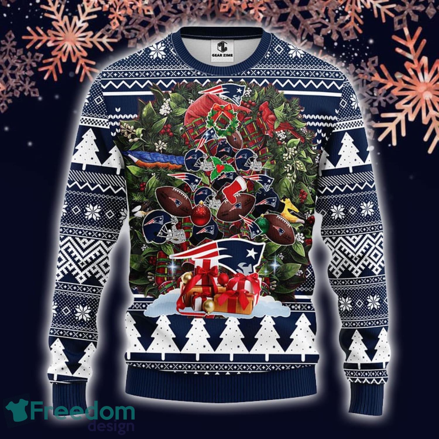 New England Patriots Football Team Nfl Ugly Christmas Sweater