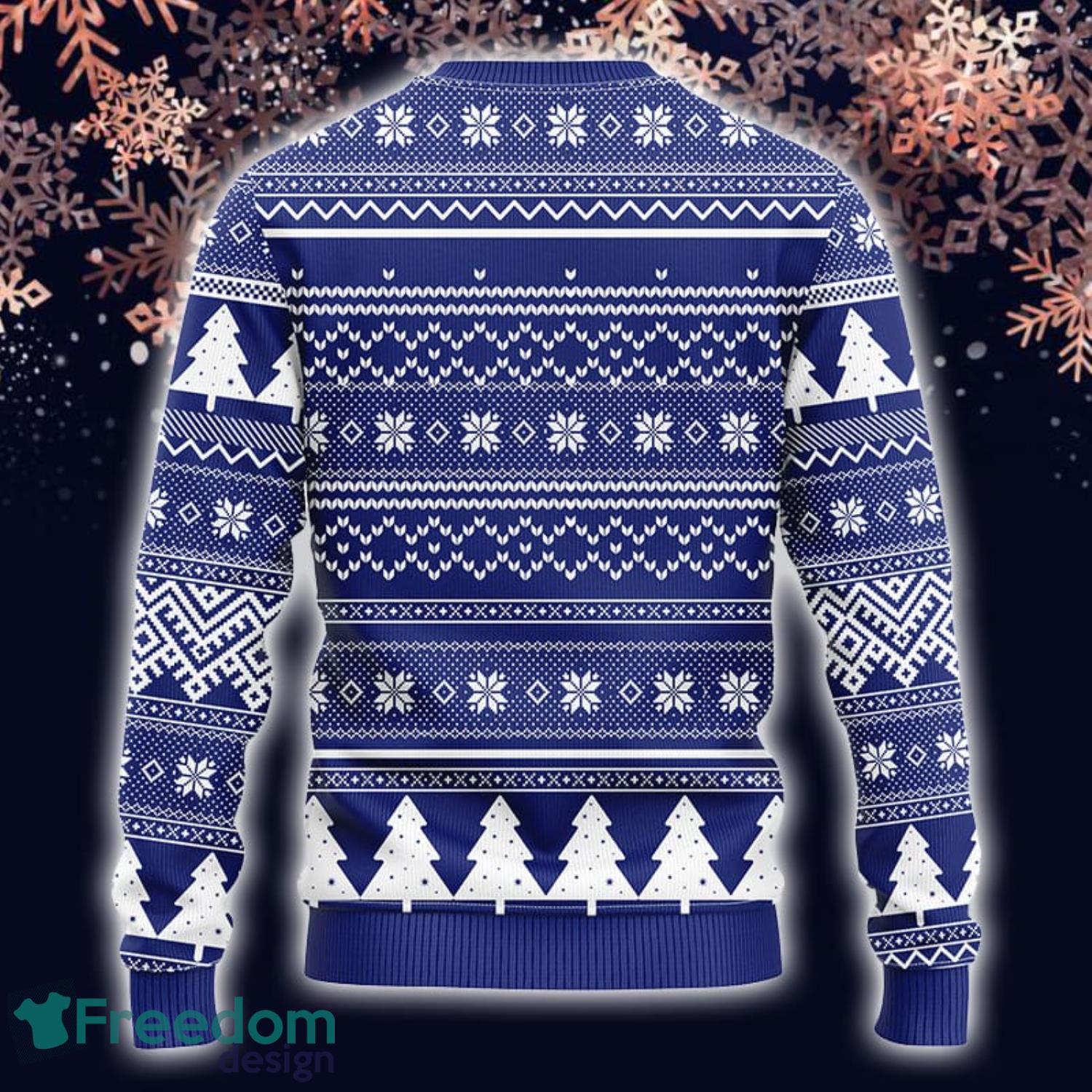 New York Giants Fans Mountain Ugly Christmas Sweater Gift - Freedomdesign