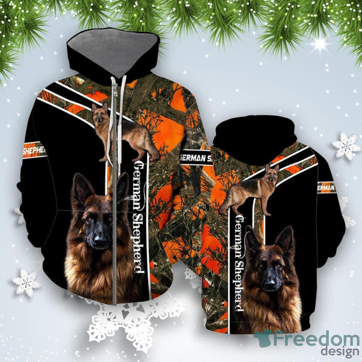 German Shepherd All Over Print 3D Hoodie Special Gift Product Photo 2