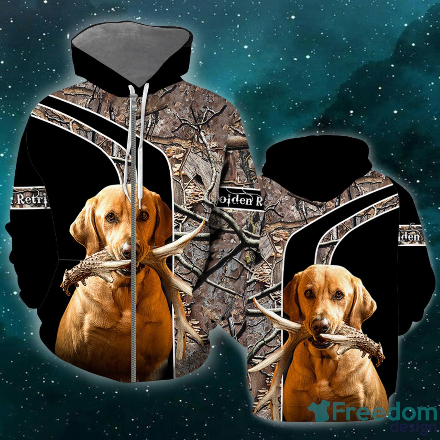 Golden Retriever Shed Hunting All Over Print 3D Hoodie Unique Gift Product Photo 2