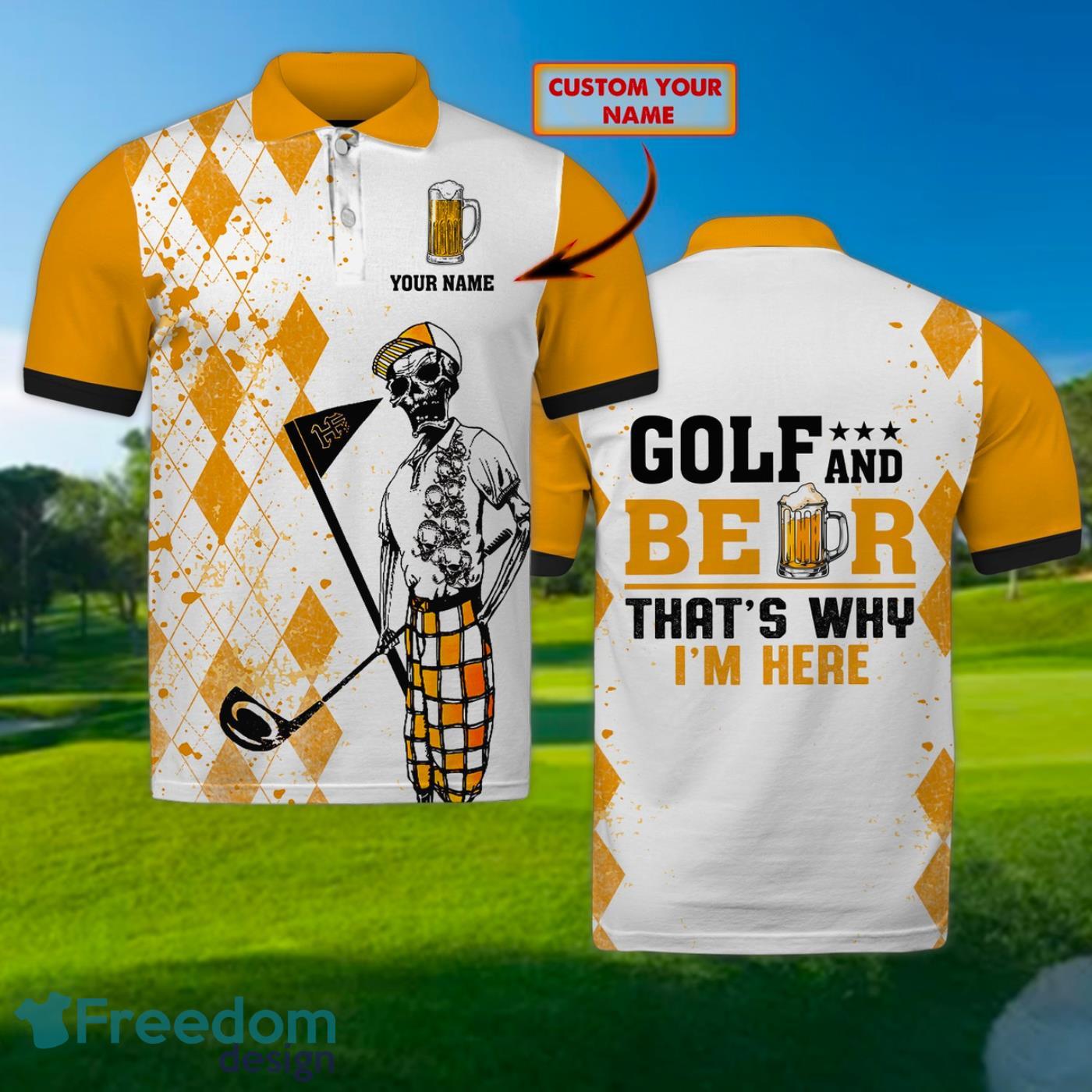 Golf Mexico Custom Name Polo Shirt For Sport Team - Freedomdesign