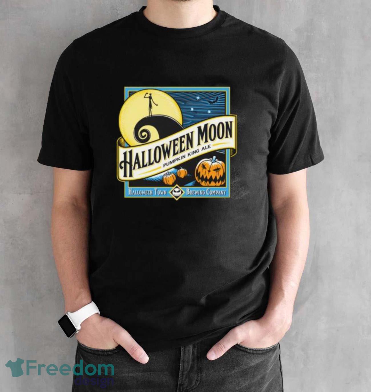 Halloween Moon Pumpkin King Ale T-shirt - Black Unisex T-Shirt