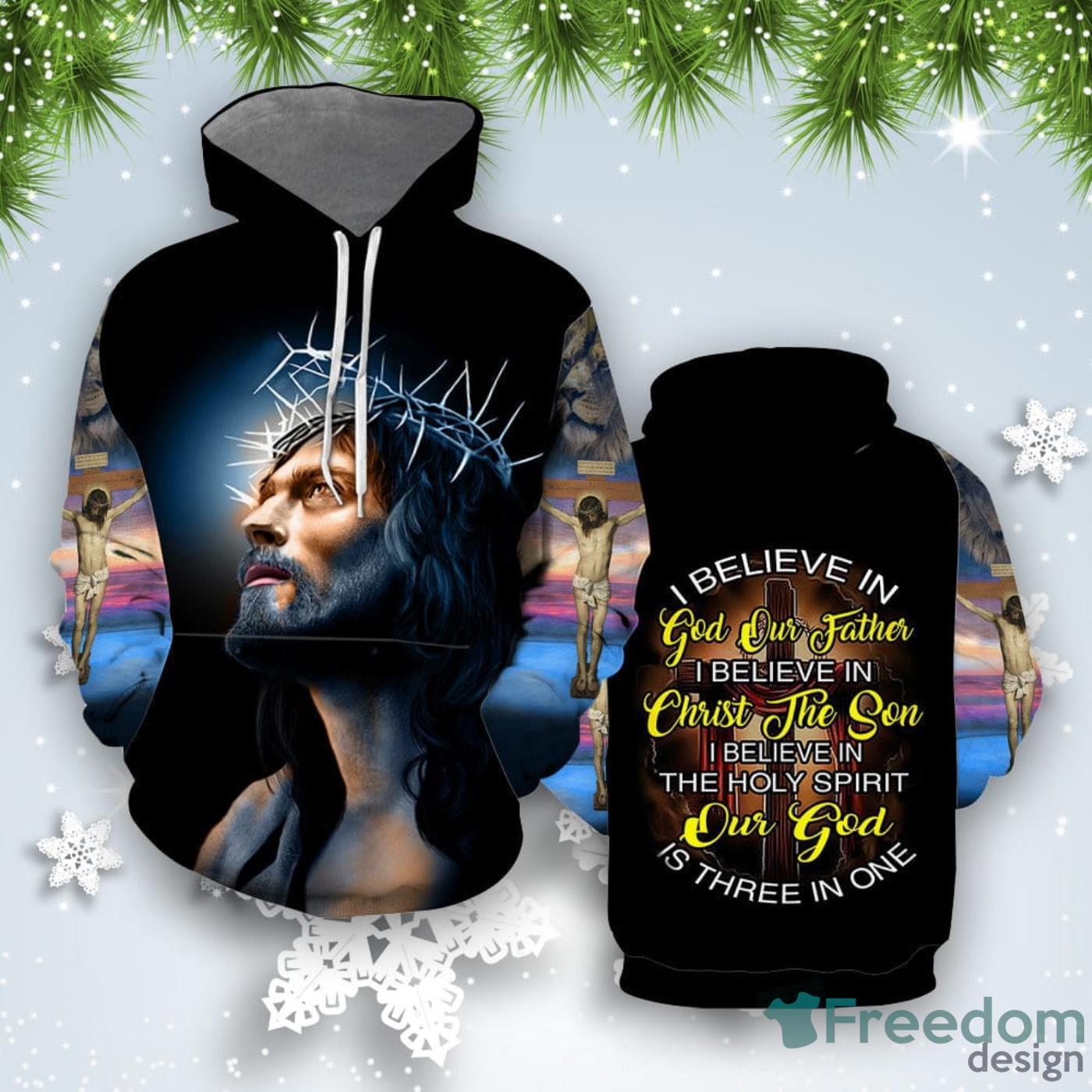 I Believed In God All Over Print 3D Hoodie Unique Gift Product Photo 1