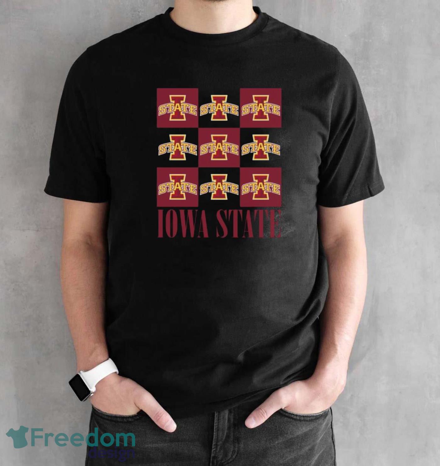 Iowa State chessboard logo 2023 shirt - Black Unisex T-Shirt