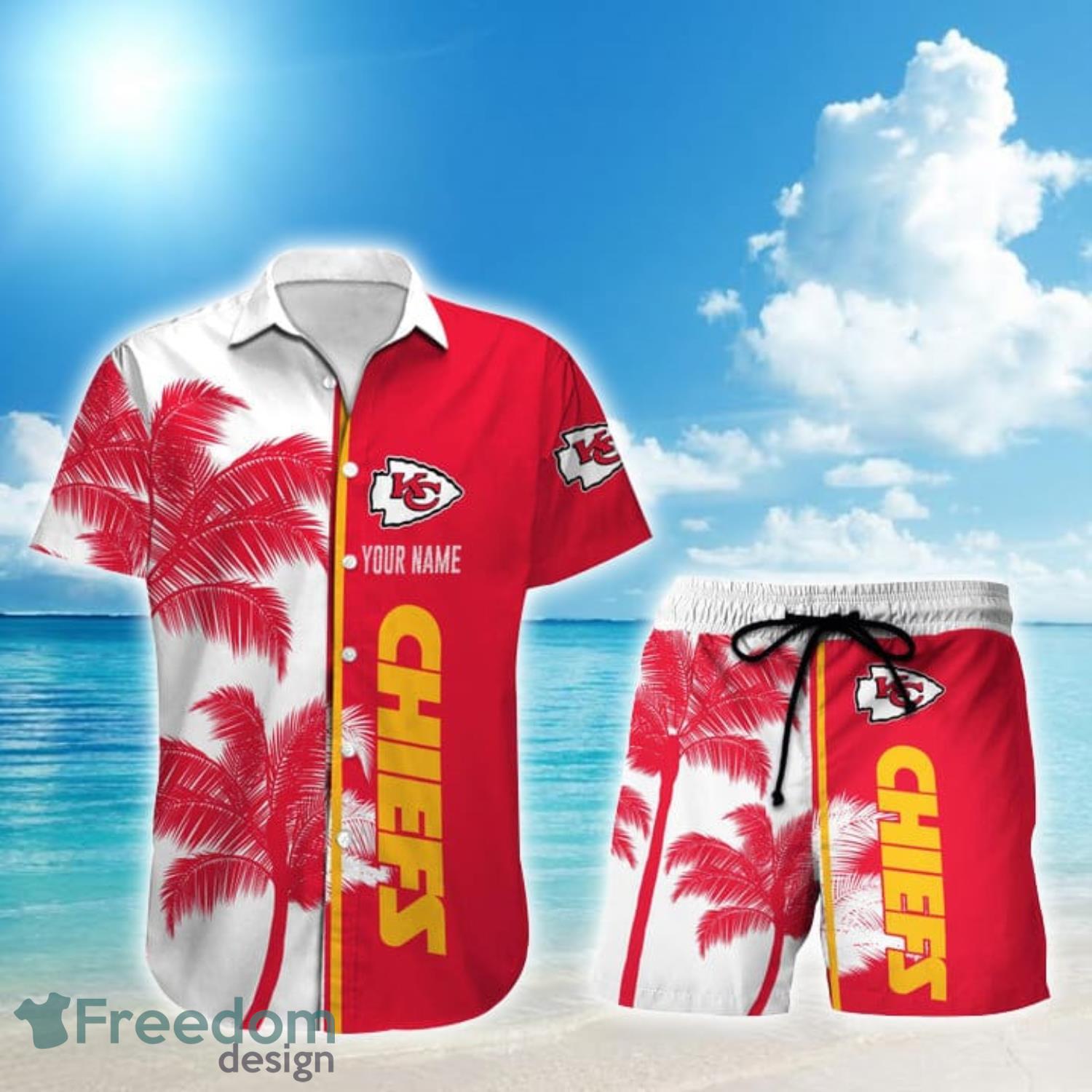 Nfl Kansas City Chiefs Hawaiian Shirt And Shorts Best Beach Summer Sets -  Freedomdesign