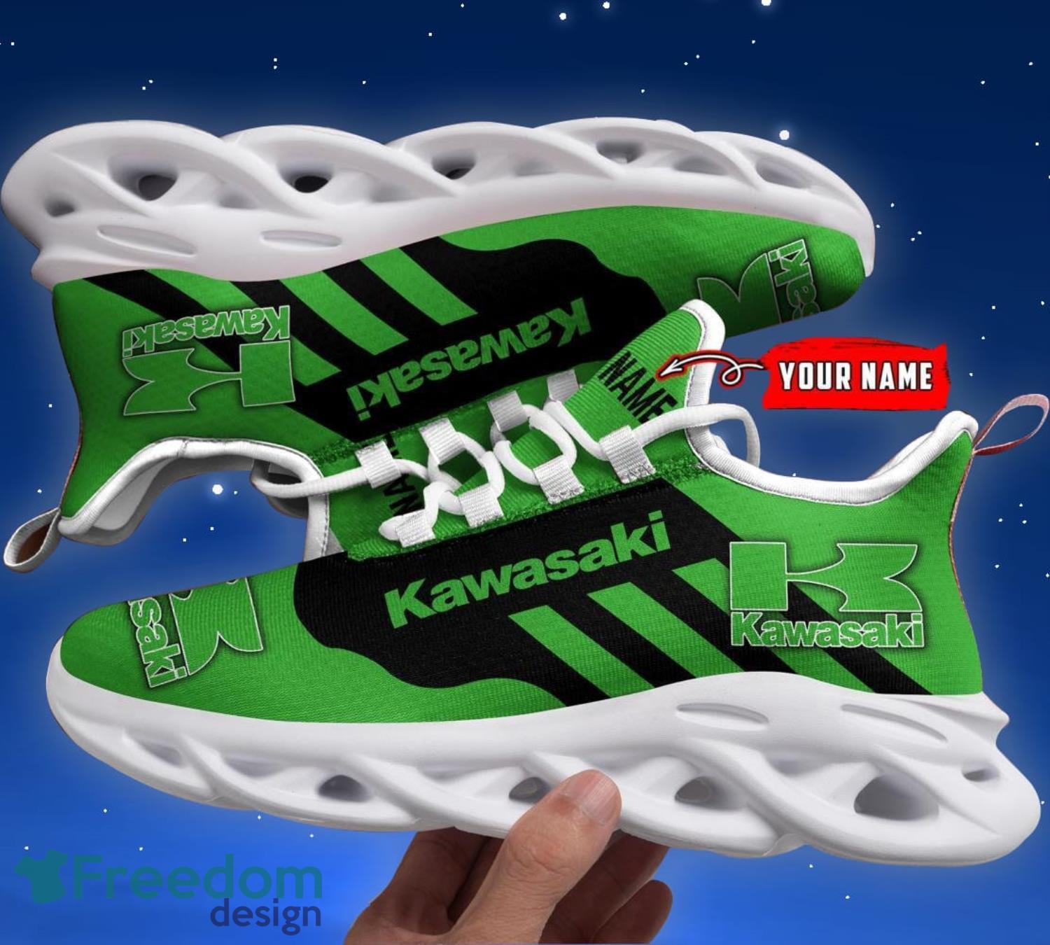 Kawasaki Max soul shoes Custom Name Sport Running Sneakers - Freedomdesign