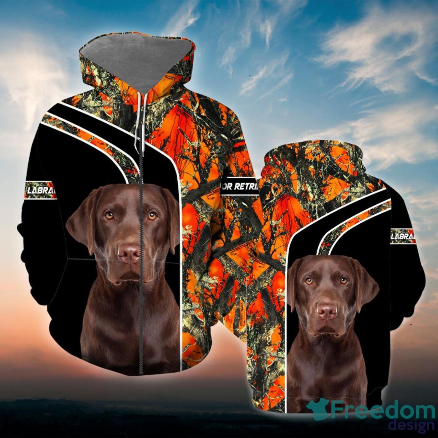 Labrador Retriever All Over Print 3D Hoodie Unique Gift Product Photo 2