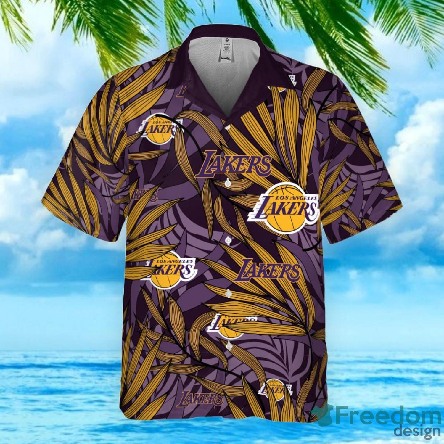 Los Angeles Lakers New Trends Custom Name And Number Christmas Hawaiian  Shirt - Freedomdesign