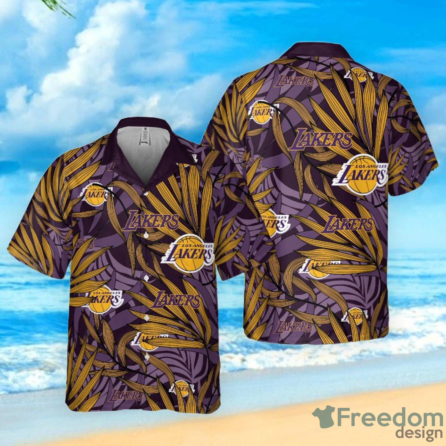 Nba Los Angeles Lakers Hawaiian Hawaiian Shirt Summer Button Up - Hot Sale  2023