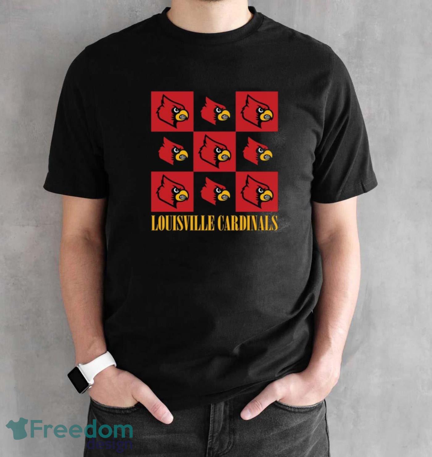 Louisville Cardinals chessboard logo 2023 shirt - Black Unisex T-Shirt