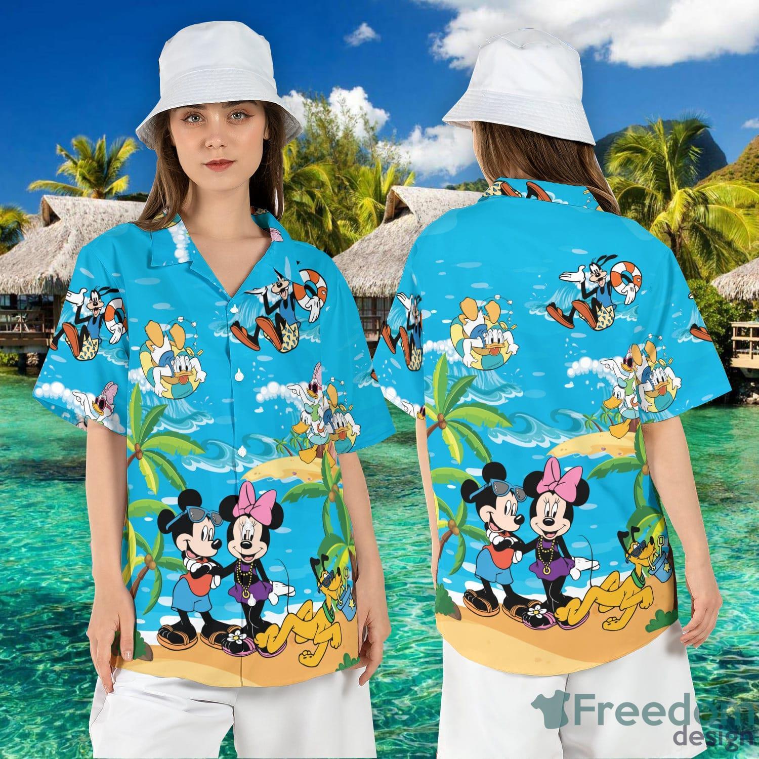 Boston Red Sox Mickey Mouse Hawaii Shirt Summer Button Up Shirt