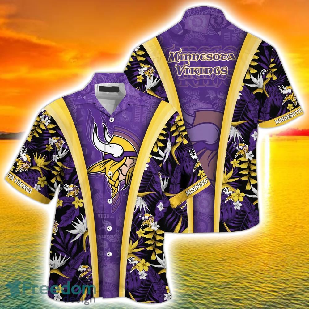 Minnesota Vikings Nfl Tropical Style And Sport Team Backgound AOP Hawaiian  Shirt And Beach Short - Freedomdesign