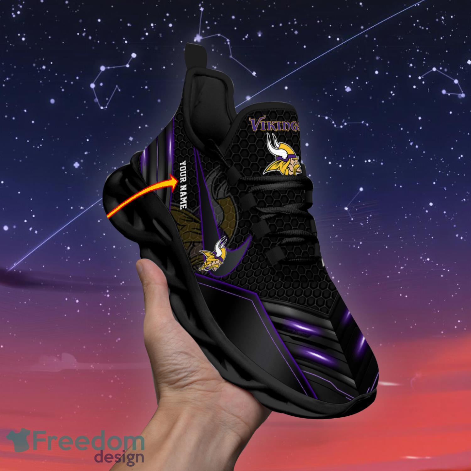 Minnesota Vikings NFL Unique Sneaker Max Soul Shoes - Freedomdesign