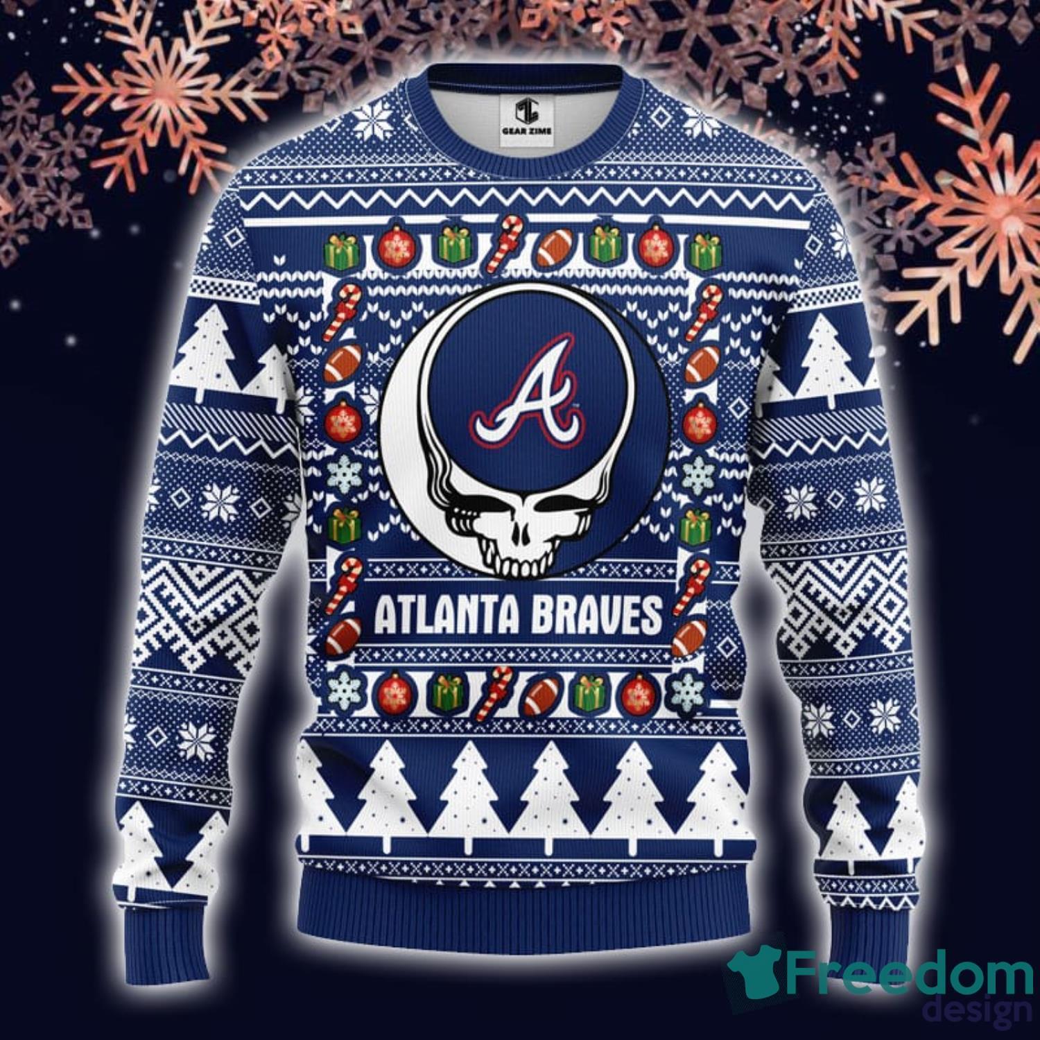 MLB Sport Fans Atlanta Braves Grateful Dead Christmas Gift Pattern