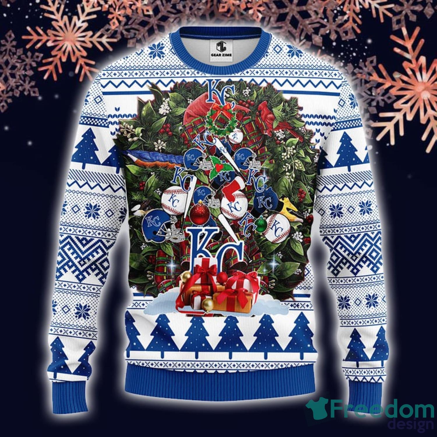 Kansas City Royals Grateful Dead Ugly Christmas Fleece Sweater