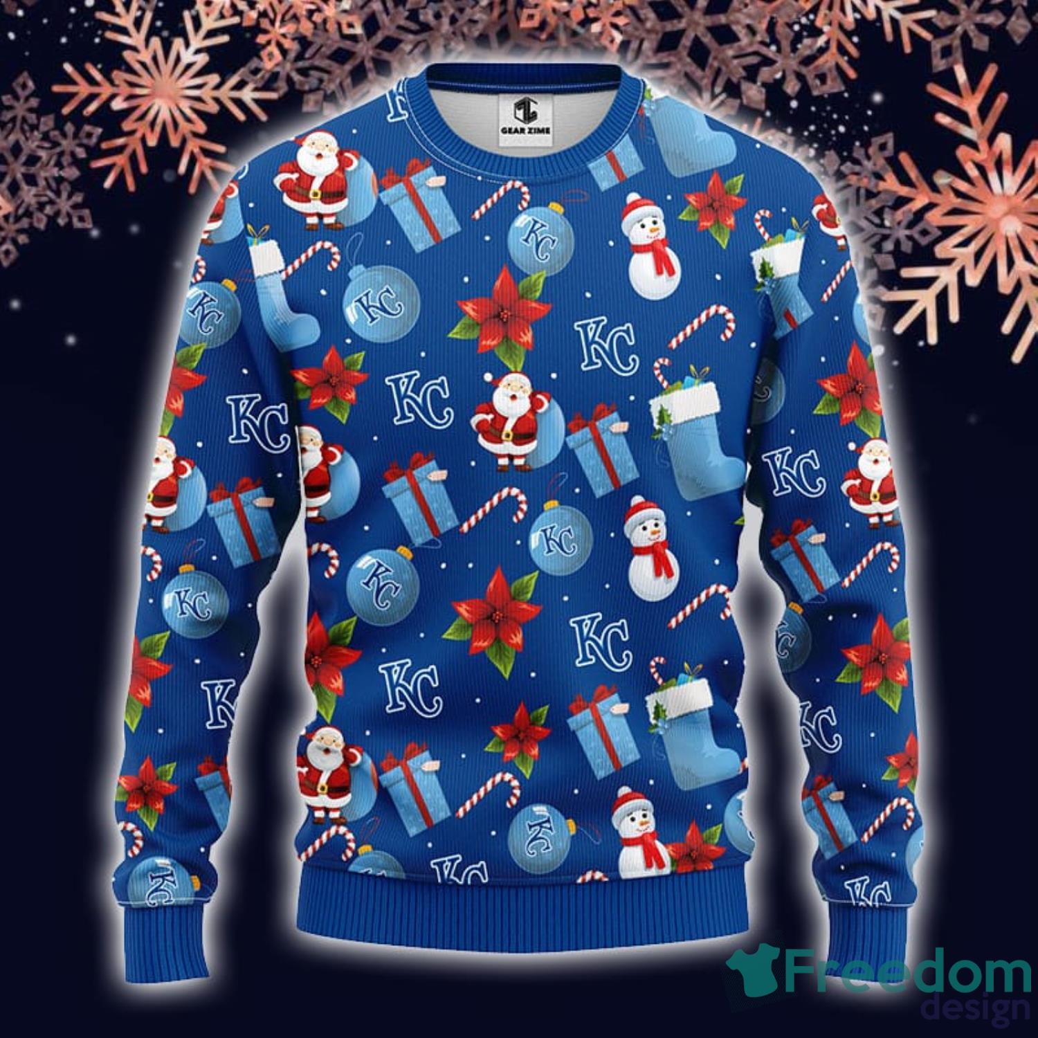 MLB Sport Fans Kansas City Royals Grateful Dead Christmas Gift Pattern Ugly  Christmas Sweater - Freedomdesign