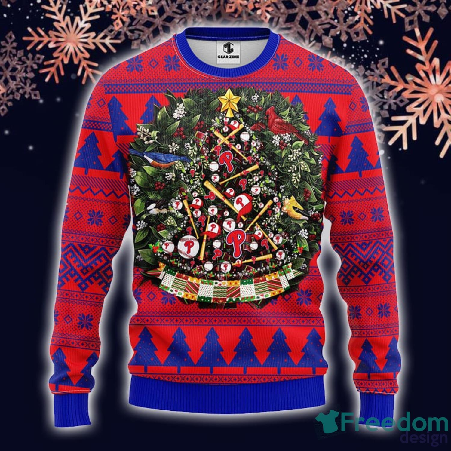 Philadelphia Phillies Baseball Ugly Christmas Sweater