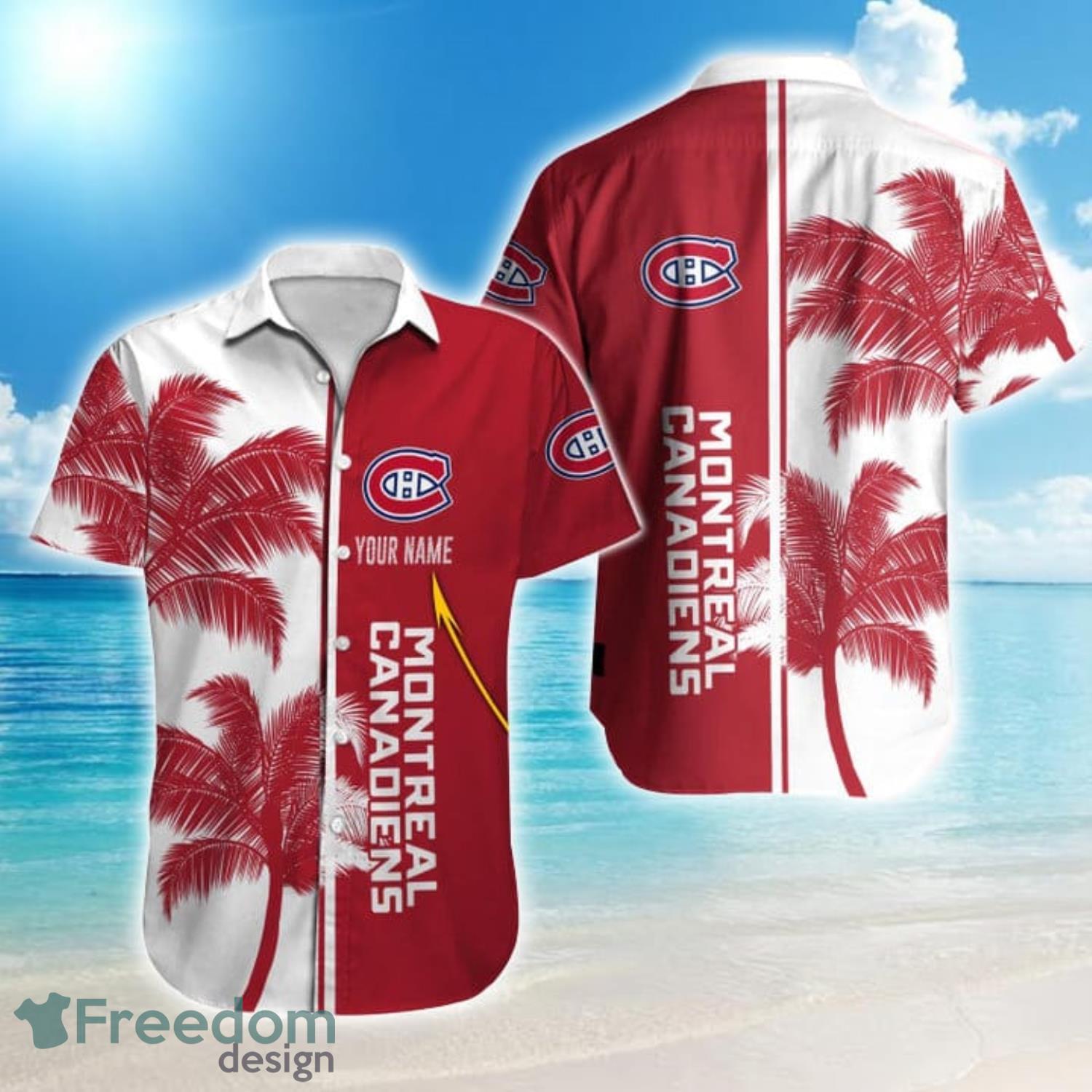 Montreal Canadiens Nhl-summer Hawaiian Shirt And Shorts, For Fans