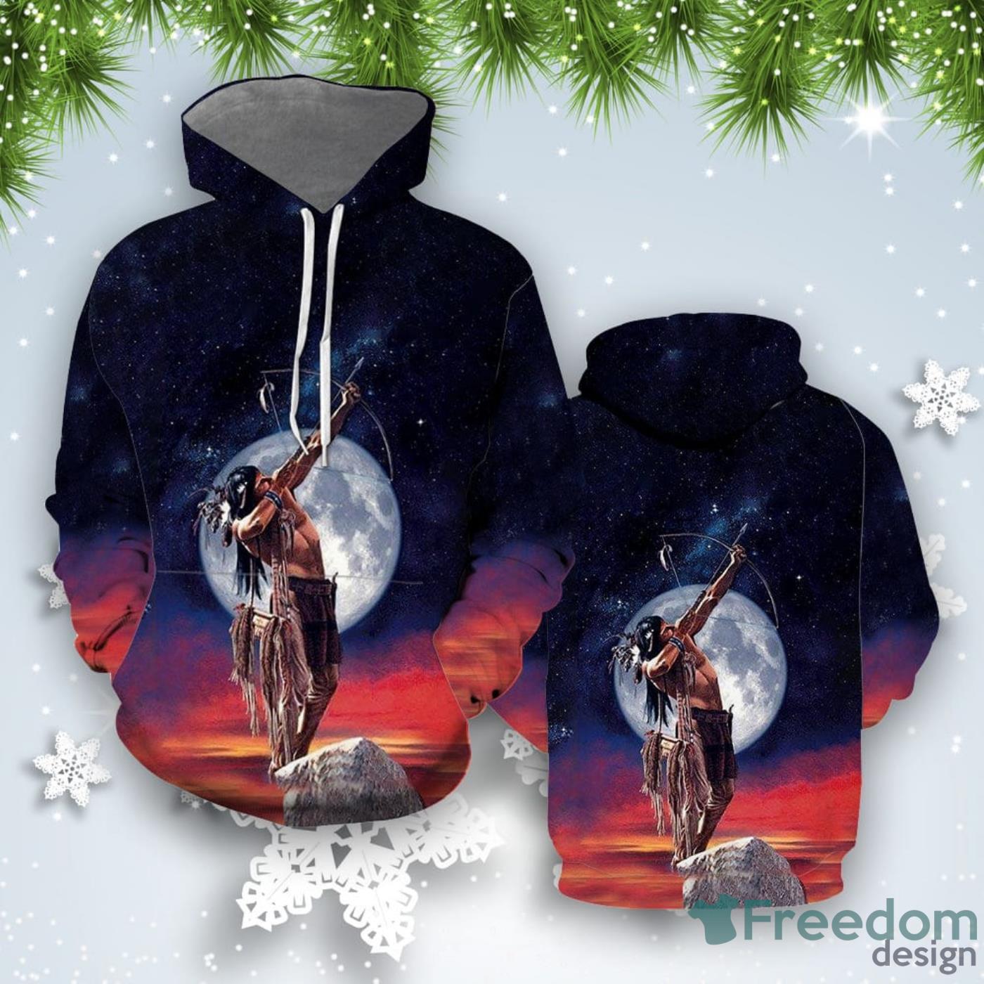 Native American Archery 3D Hoodie All Over Print Best Gift For Men