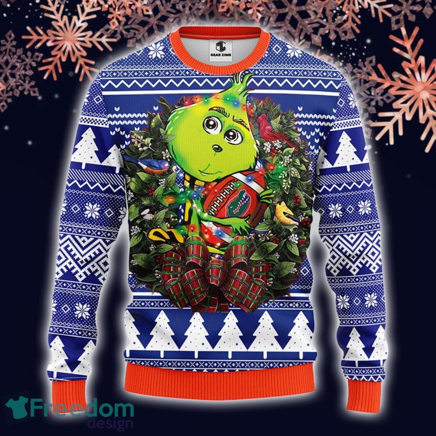 New England Patriots Funny Grinch Ugly Christmas Sweater - Banantees